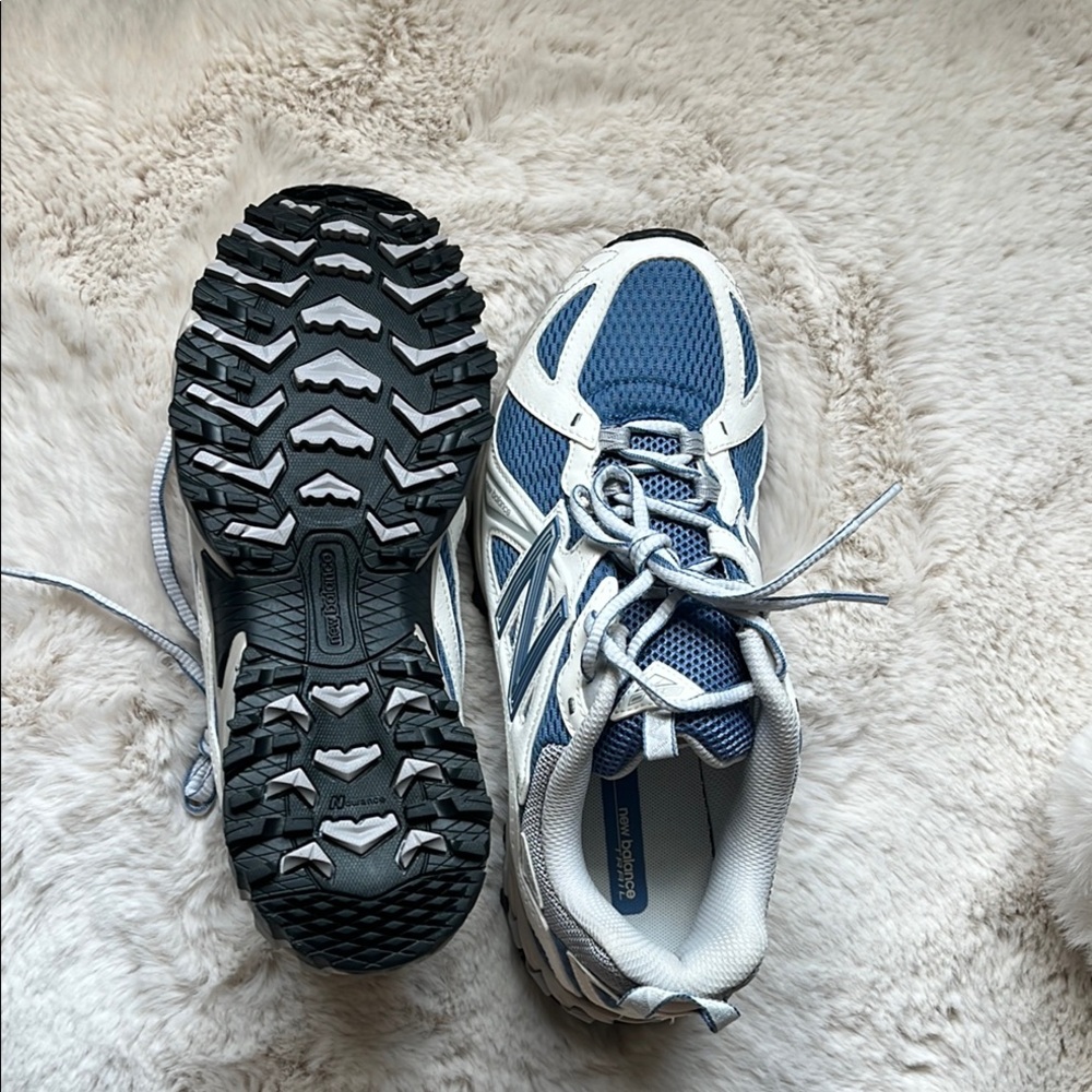 New Balance Blue and White Athletic Shoes - Picture 7 of 9
